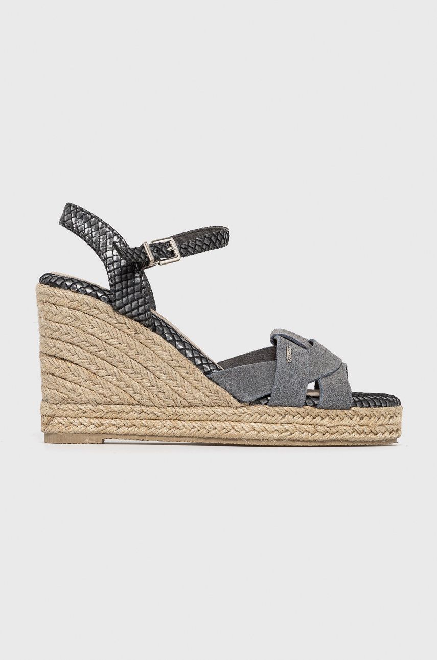 Big Star Sandale culoarea argintiu, toc pana 1 Big Star Sandale culoarea argintiu