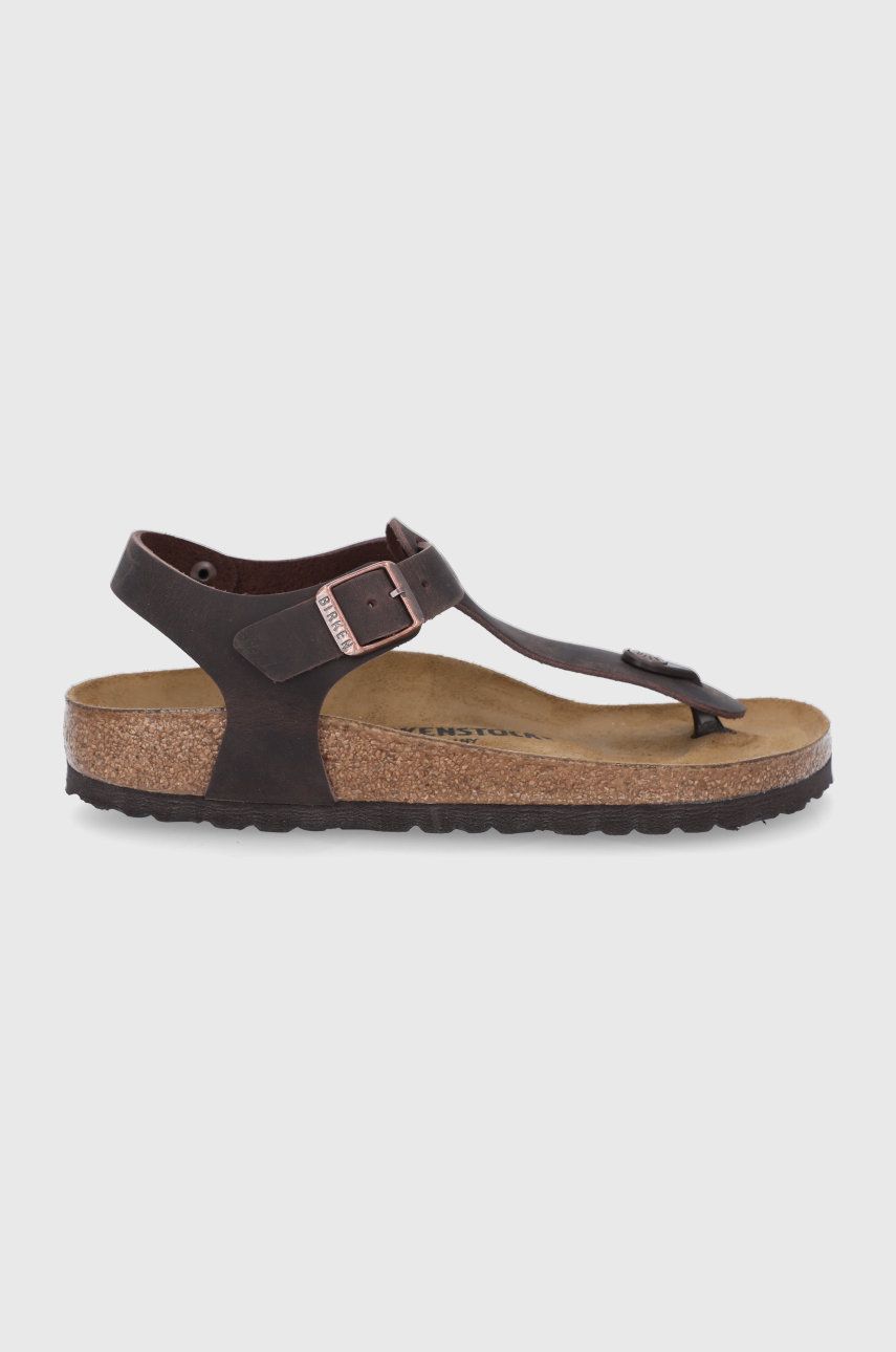 Birkenstock Sandale de piele Kairo femei, culoarea maro 1 Birkenstock Sandale de piele Kairo femei