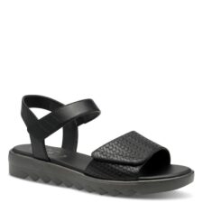Jana Sandale negre de damă Jana cu velcro 28265-42-001 07579