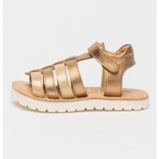 Mod 8 kids - Sandale de piele cu design cu barete multiple si velcro