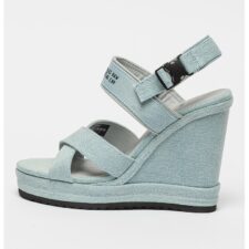 RAW - Sandale wedge de denim Bodana Cs