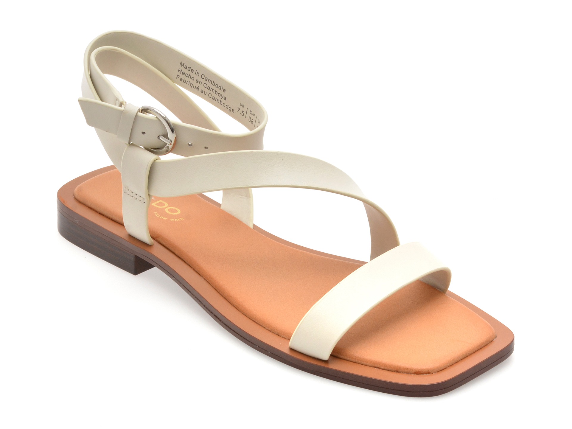 Sandale ALDO albe, 13966802, din piele naturala 1 Sandale ALDO albe