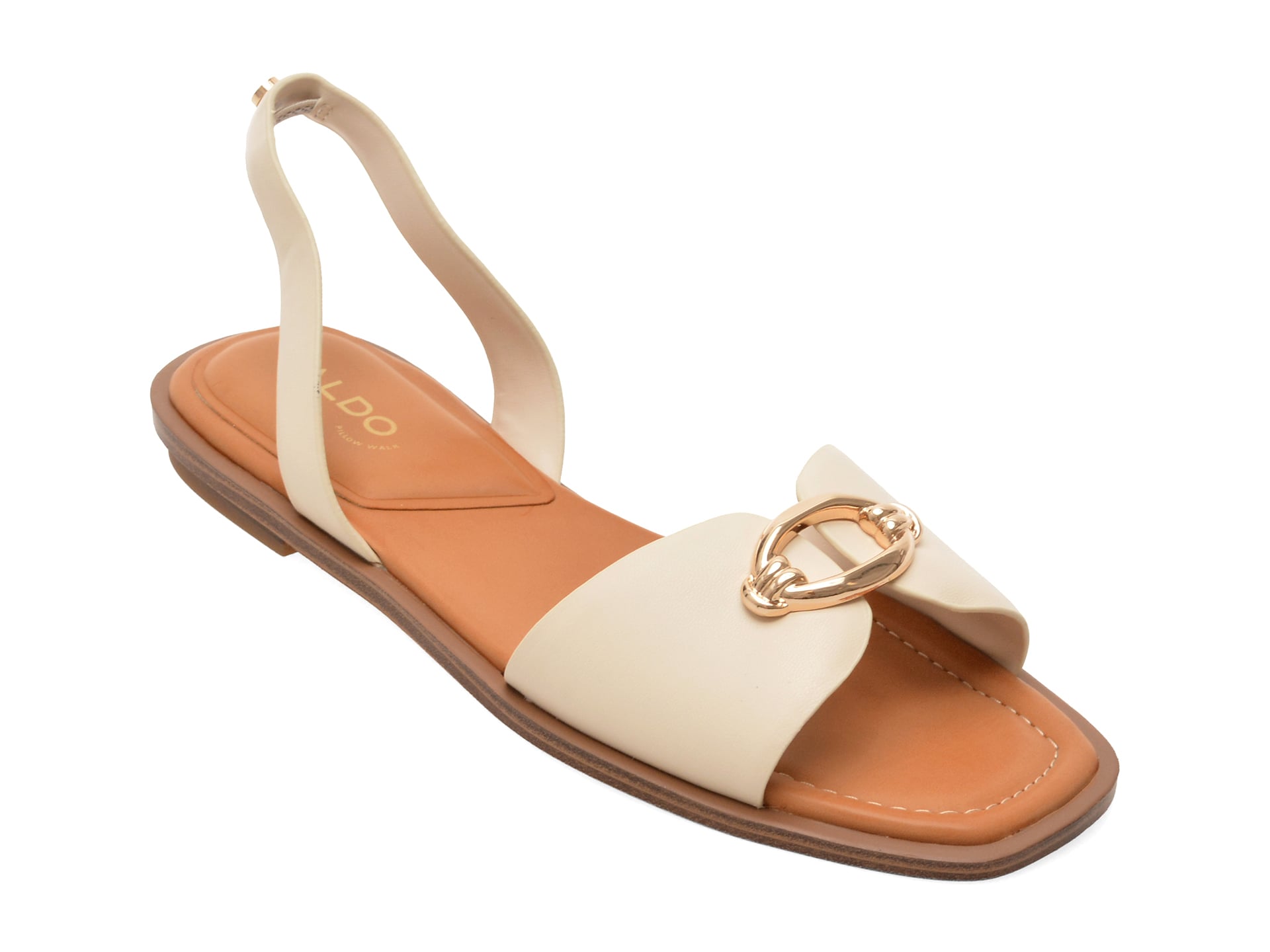 Sandale ALDO albe, CALELIAN 110, din piele ecologica 1 Sandale ALDO albe