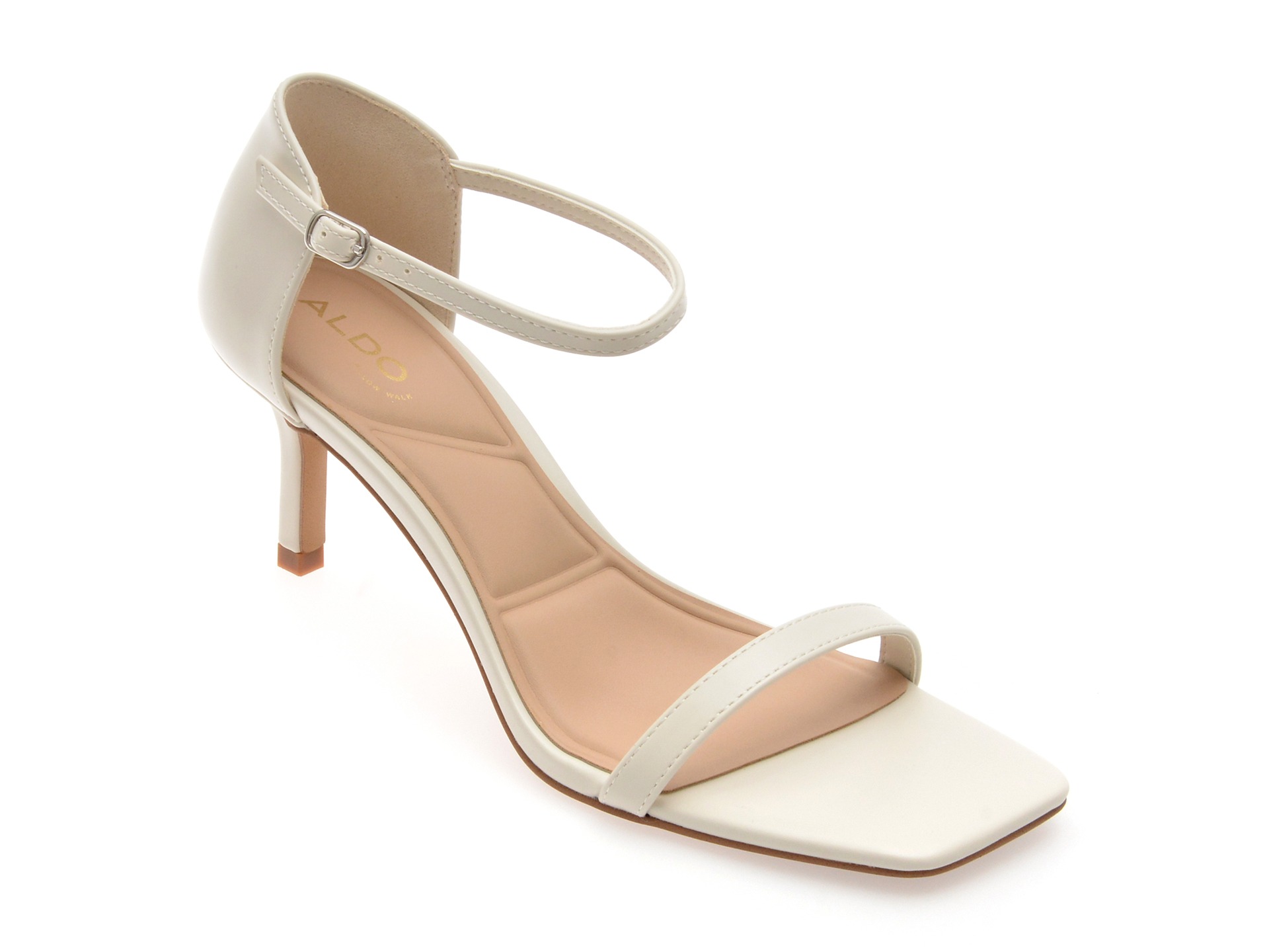 Sandale ALDO albe, PARAGON 121, din piele ecologica 1 Sandale ALDO albe