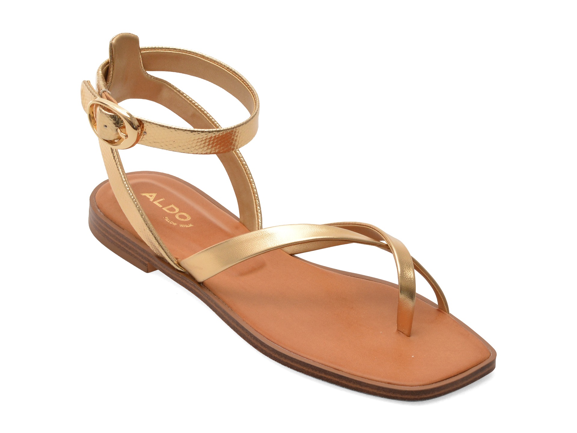 Sandale ALDO aurii, DARESSI 711, din piele ecologica 1 Sandale ALDO aurii