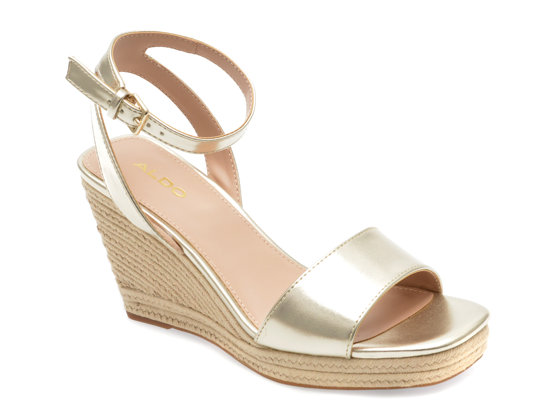 Sandale ALDO aurii, MONTANA710, din piele ecologica 1 Sandale ALDO aurii