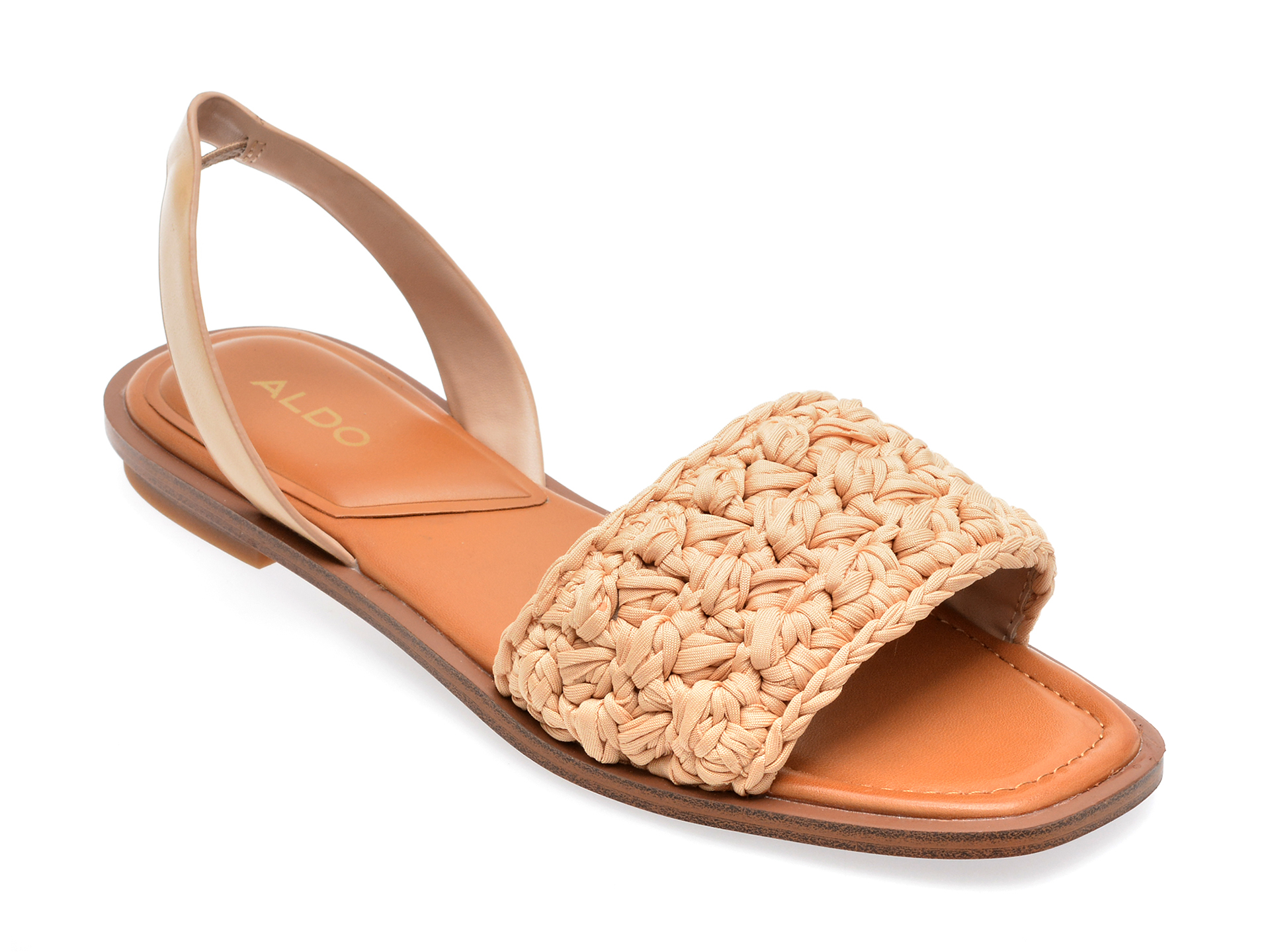 Sandale ALDO bej, SOLENA101, din material textil 1 Sandale ALDO bej