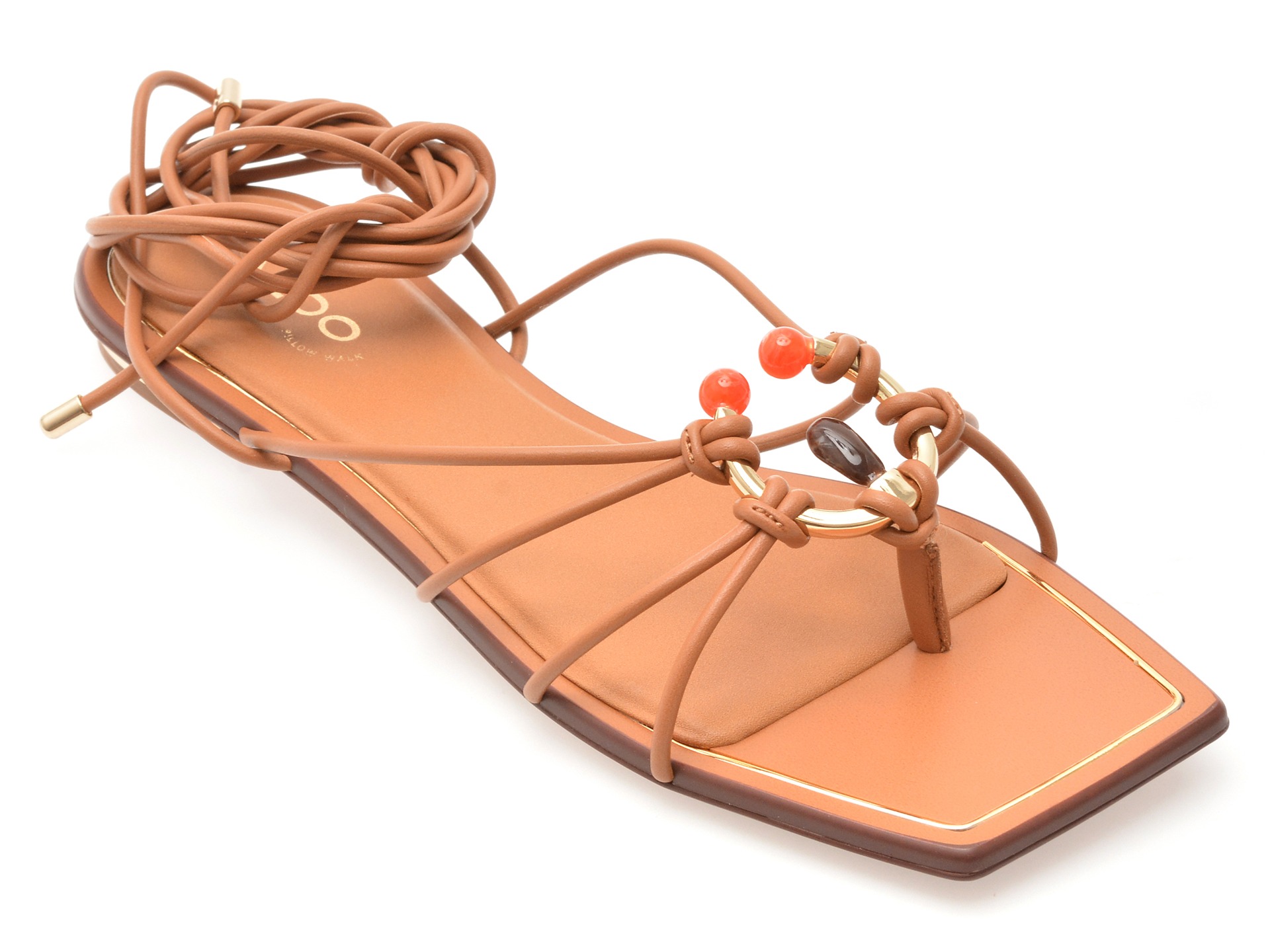 Sandale ALDO maro, NIRENA 210, din piele ecologica 1 Sandale ALDO maro