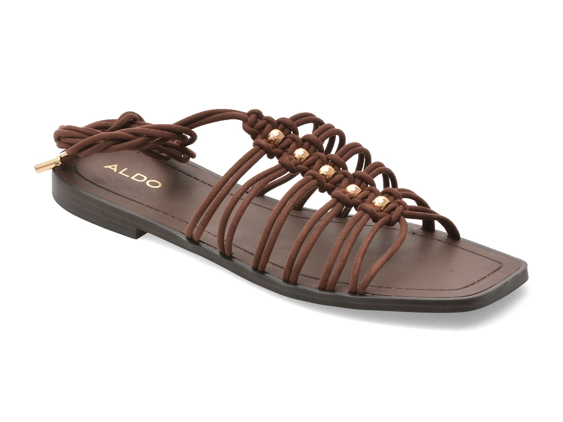 Sandale ALDO maro, UNOMA 201, din piele ecologica 1 Sandale ALDO maro