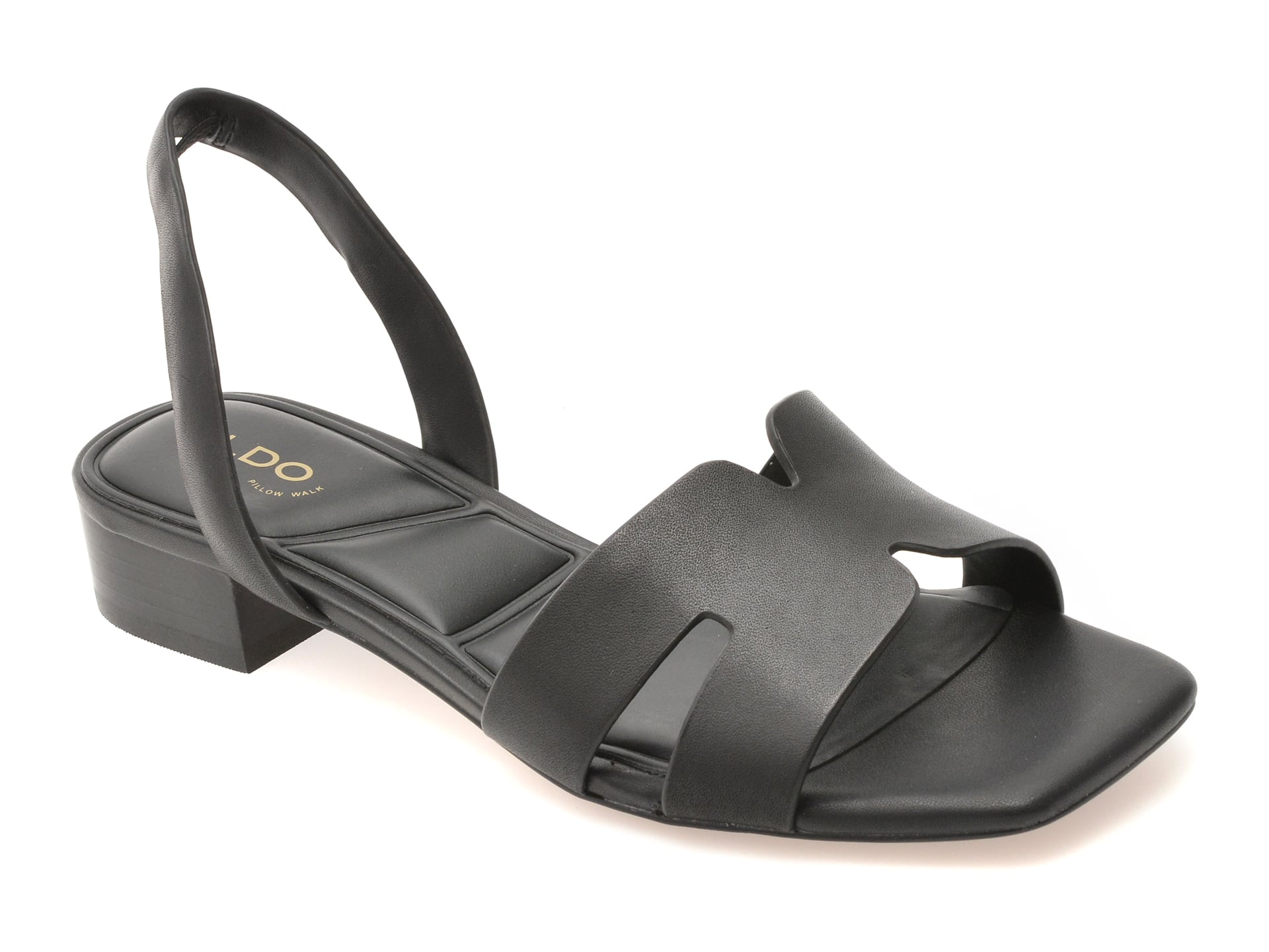 Sandale ALDO negre, JAVAMANNON 001, din piele naturala 1 Sandale ALDO negre