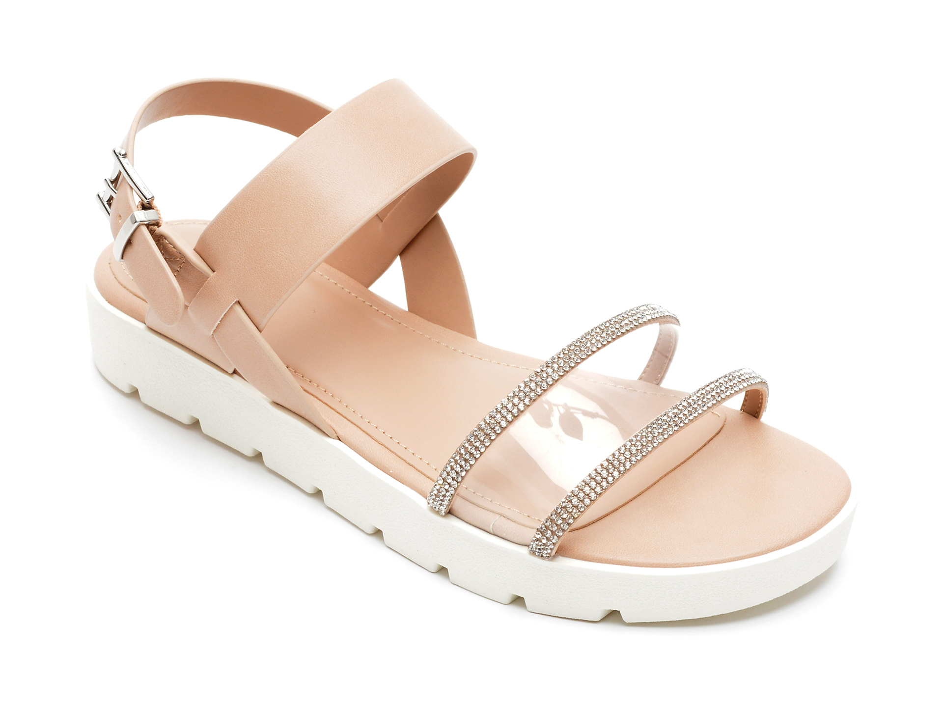 Sandale ALDO nude, HAILEY680, din piele ecologica 1 Sandale ALDO nude