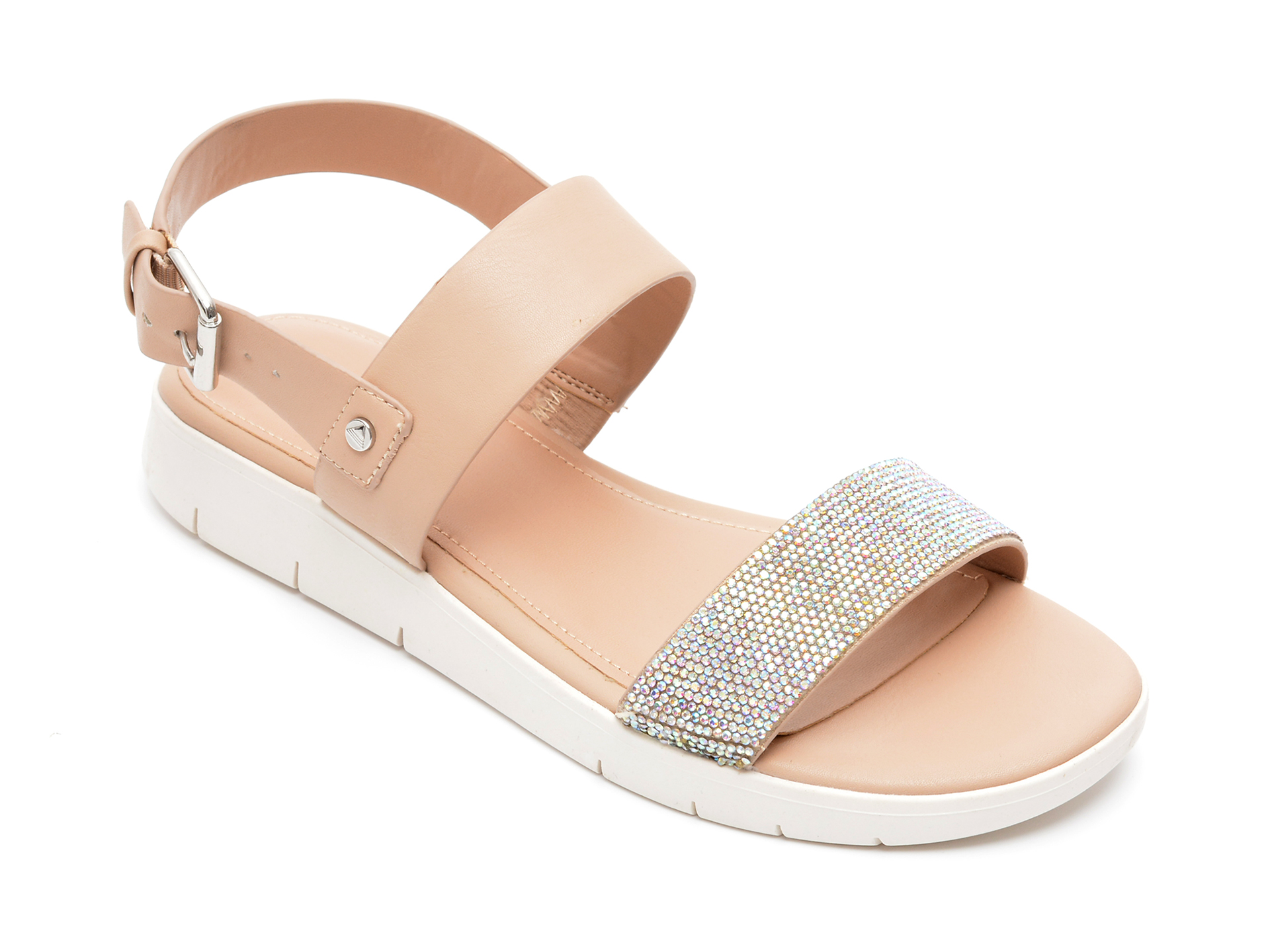 Sandale ALDO nude, WOEMA121, din piele ecologica 1 Sandale ALDO nude