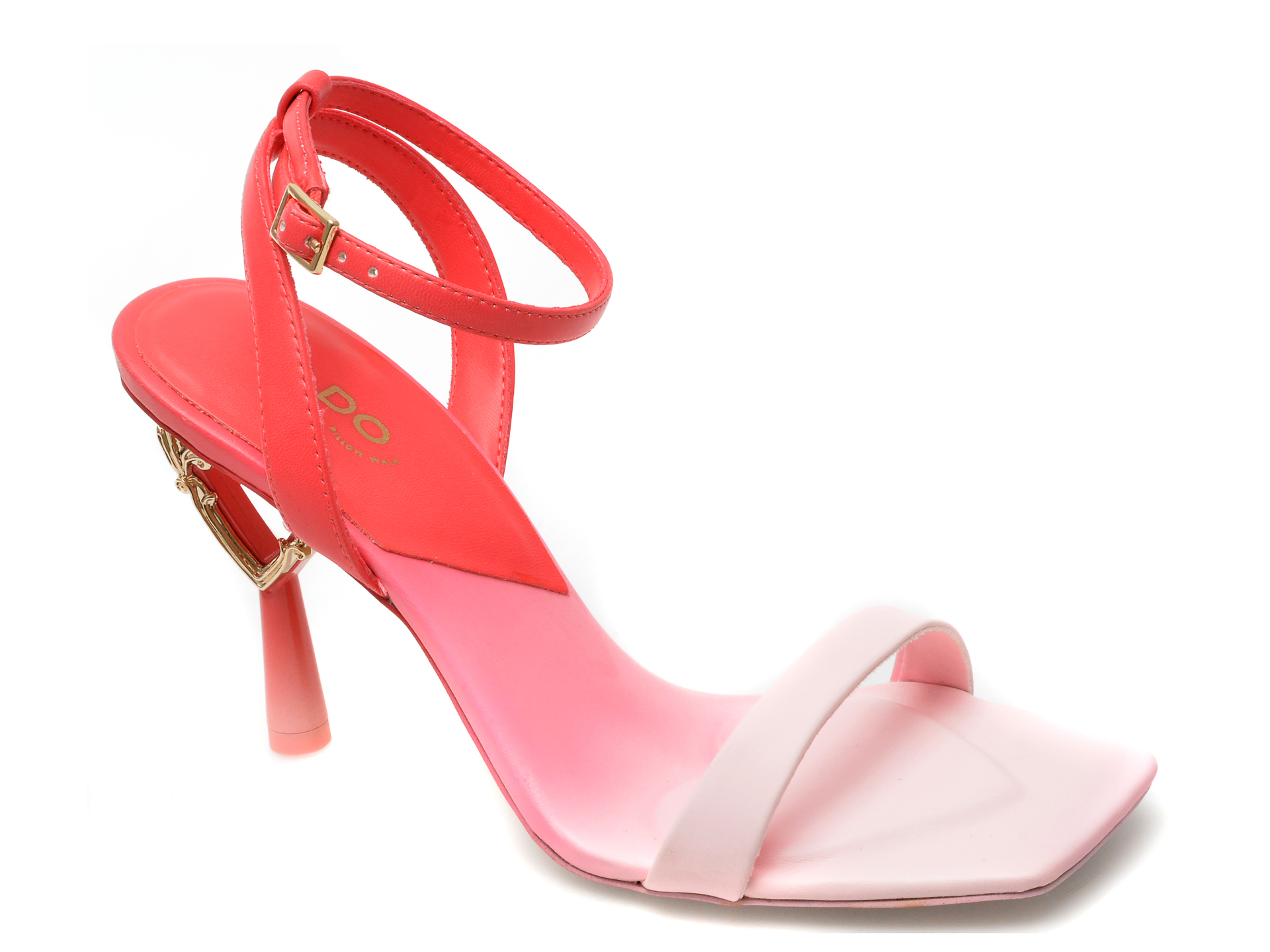 Sandale ALDO rosii, LOVETHRONE930, din piele ecologica 1 Sandale ALDO rosii