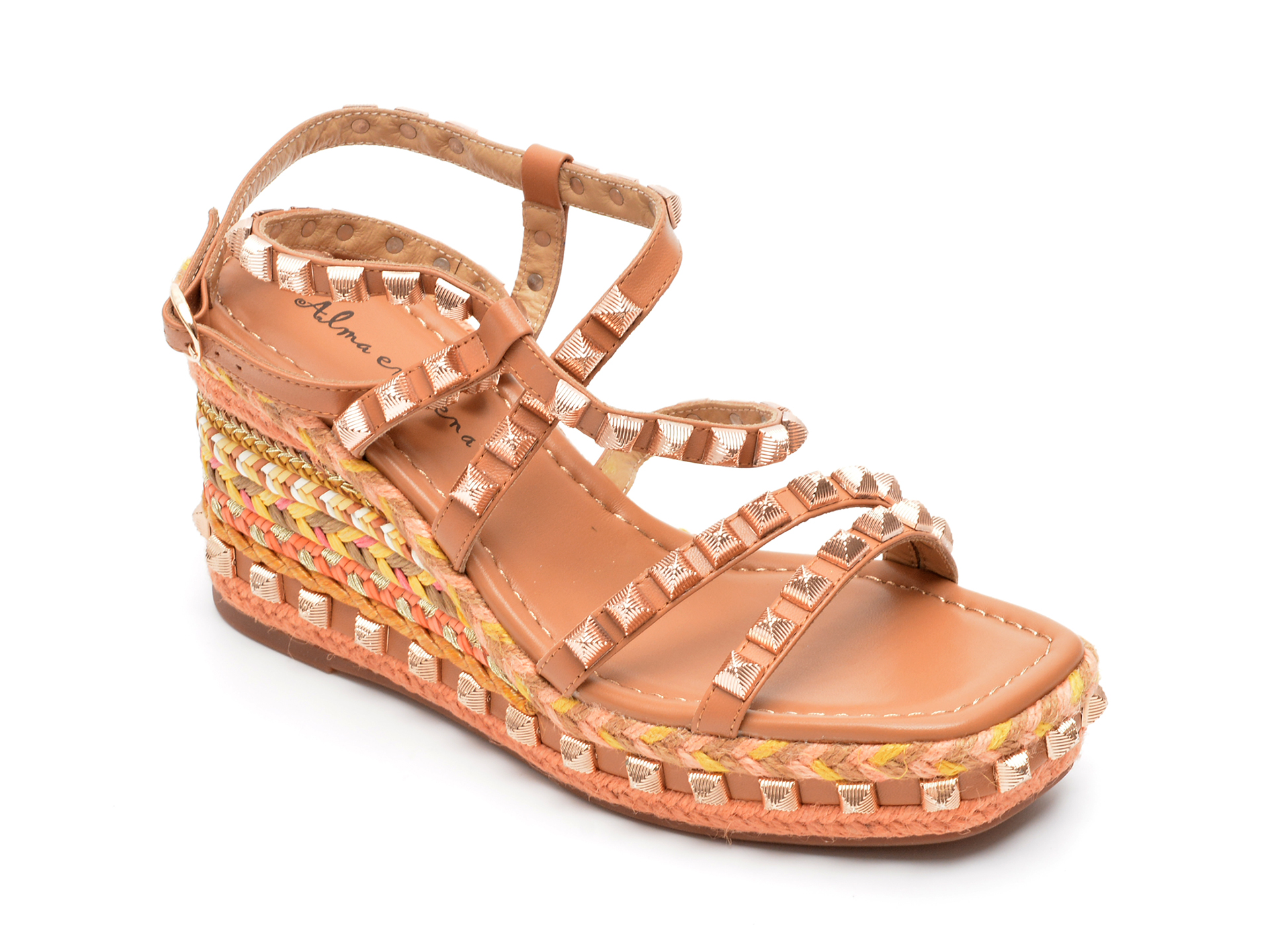 Sandale ALMA EN PENA maro, 235, din piele naturala 1 Sandale ALMA EN PENA maro