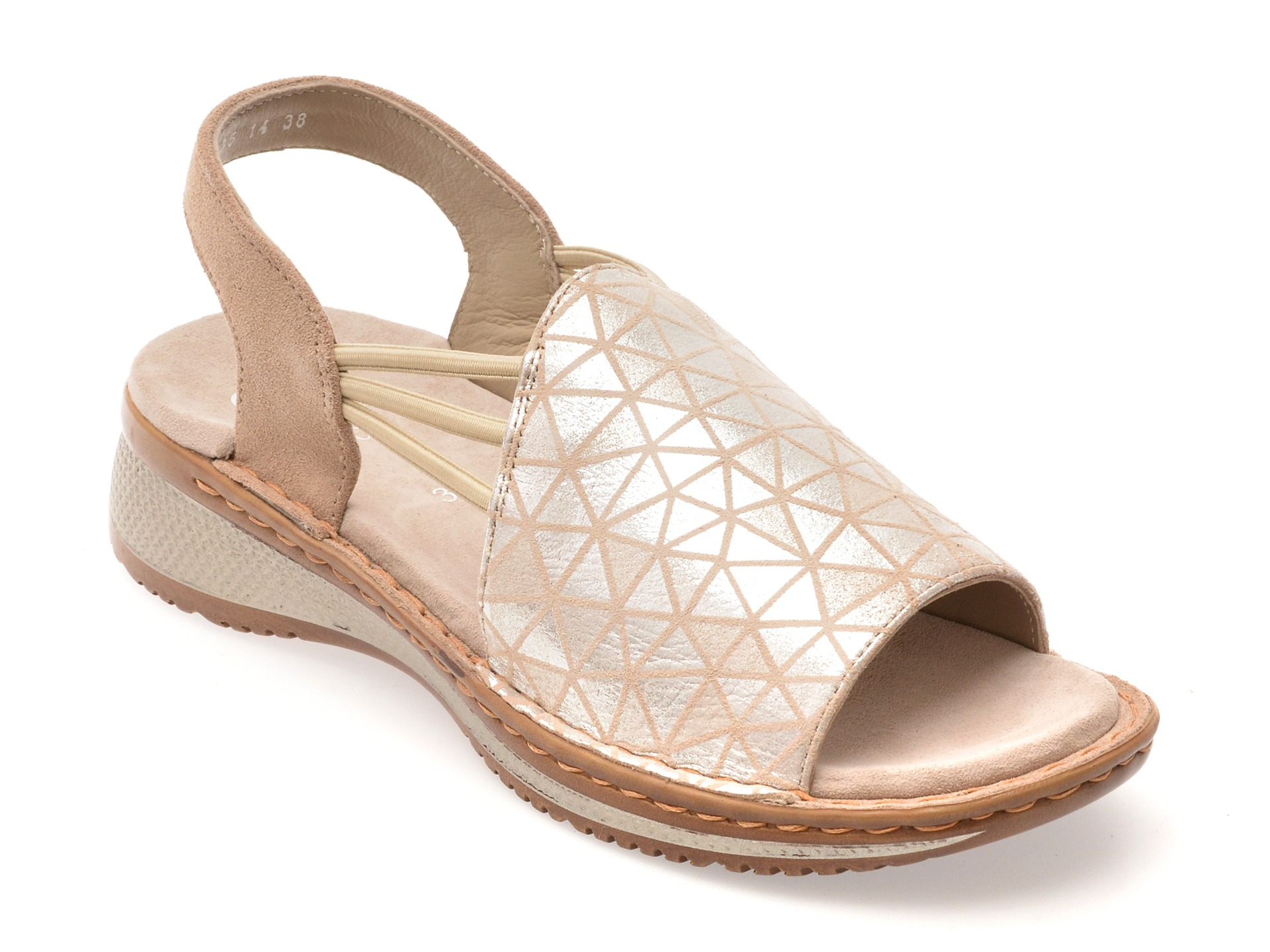 Sandale ARA gri, 29005, din piele intoarsa 1 Sandale ARA gri