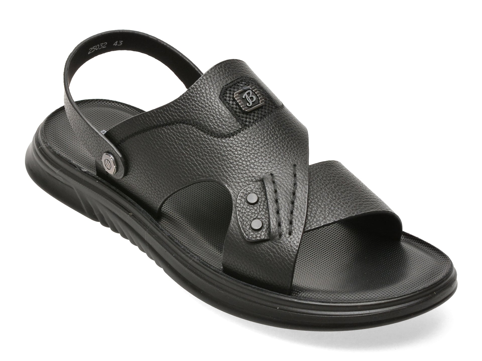 Sandale BITE THE BULLET negre, 25032, din piele naturala 1 Sandale BITE THE BULLET negre