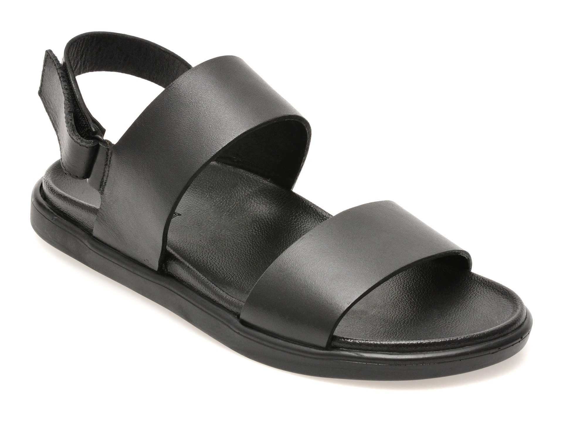 Sandale BITE THE BULLET negre, AL2693, din piele naturala 1 Sandale BITE THE BULLET negre