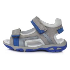 Sandale Baietei -  din Piele - cu Scai - AC290-434B - Gri - 30