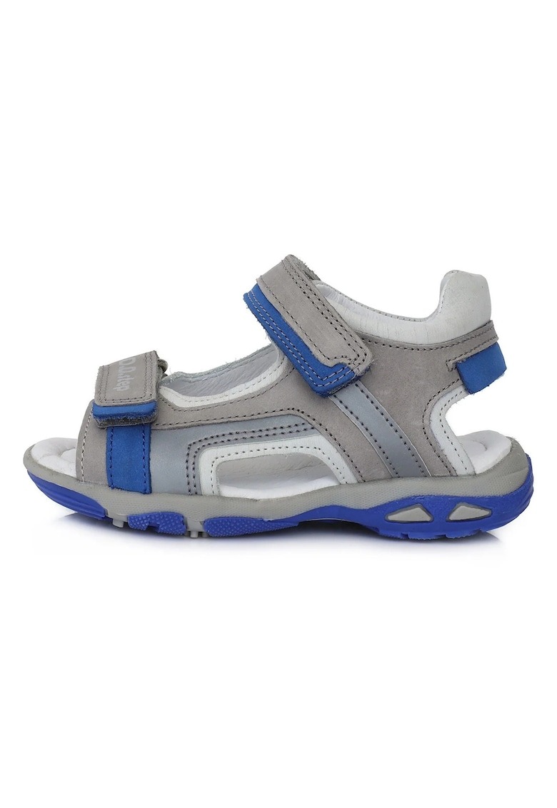 Sandale Baietei - din Piele - cu Scai - AC290-434B - Gri - 1 Sandale Baietei - din Piele - cu Scai - AC290-434B - Gri -