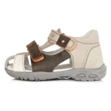 Sandale Baietei -  din Piele - cu Scai - Flexibile - AC290-7003 - Maro -