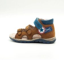 Sandale Baieti -  Inchise la Spate - cu Talpa Flexibila - K330-19 - Maro -