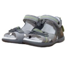 Sandale Baieti -  Inchise la Spate - din Piele - Gri - AC048-801 - Gri