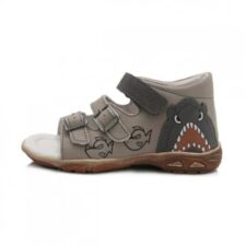 Sandale Baieti -  Piranha - din Piele - Flexibile - AC290-7042A - Gri -