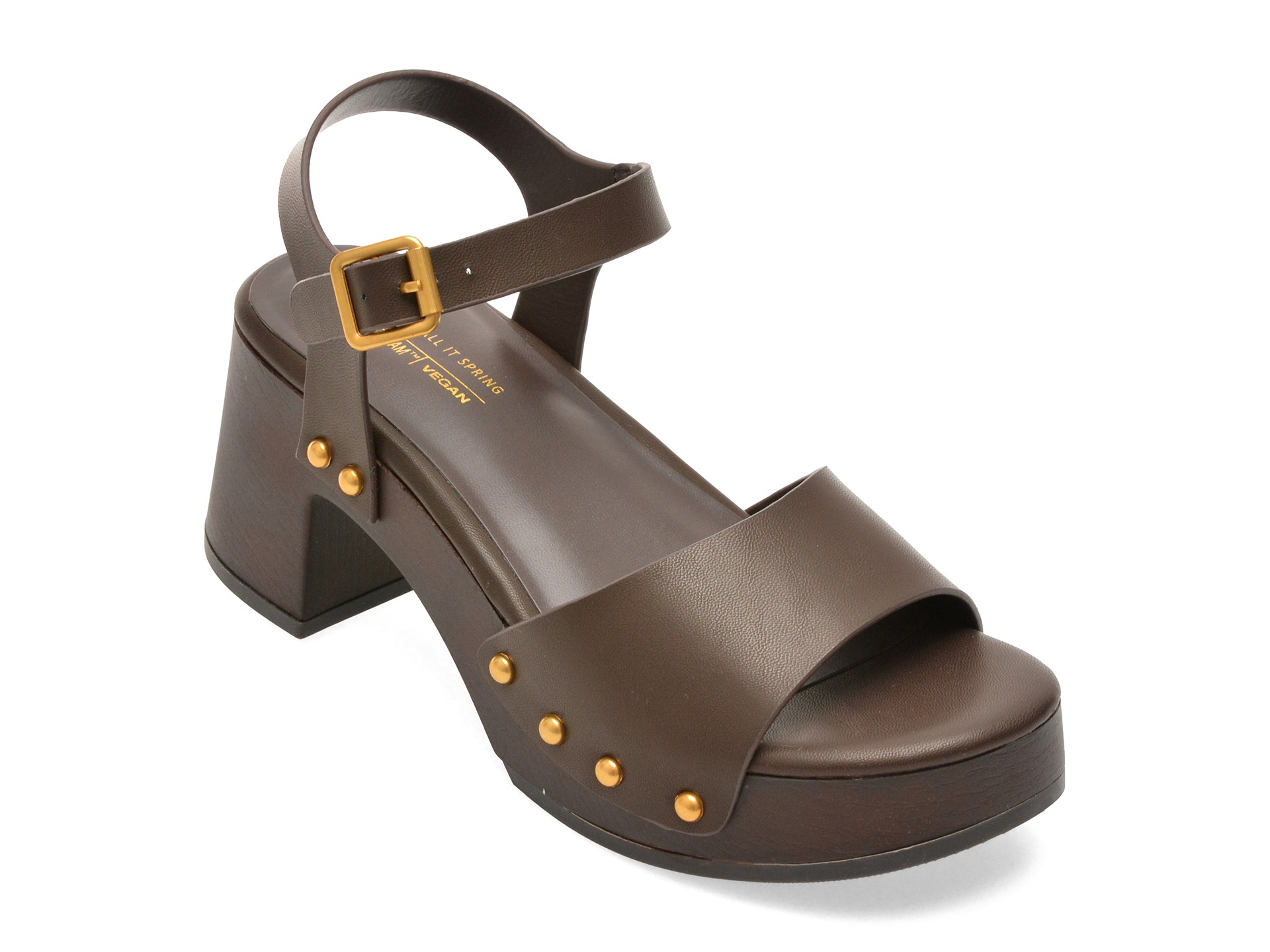 Sandale CALL IT SPRING maro, FAYLYNN 201, din piele ecologica 1 Sandale CALL IT SPRING maro