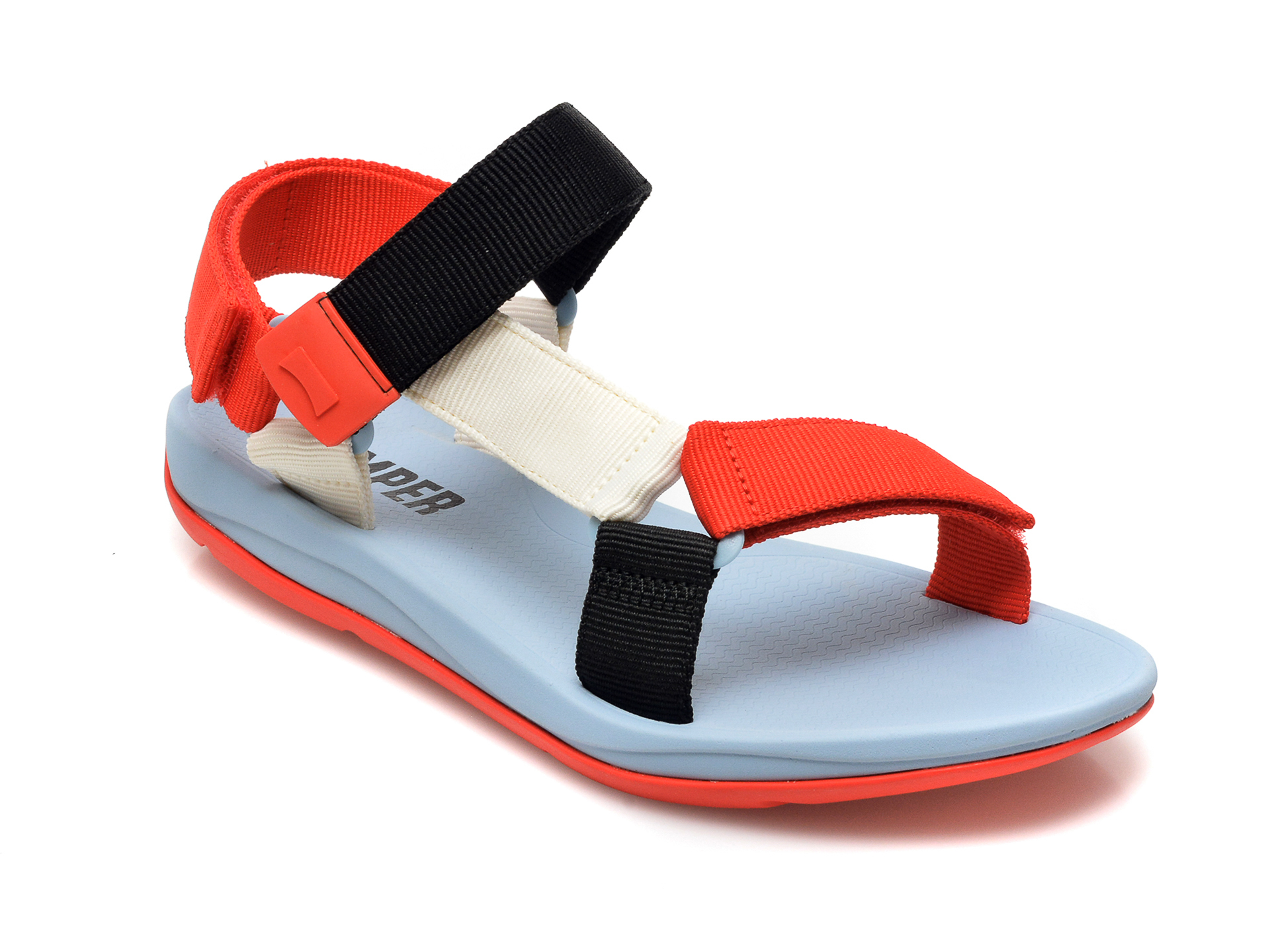 Sandale CAMPER rosii, K100539, din material textil 1 Sandale CAMPER rosii