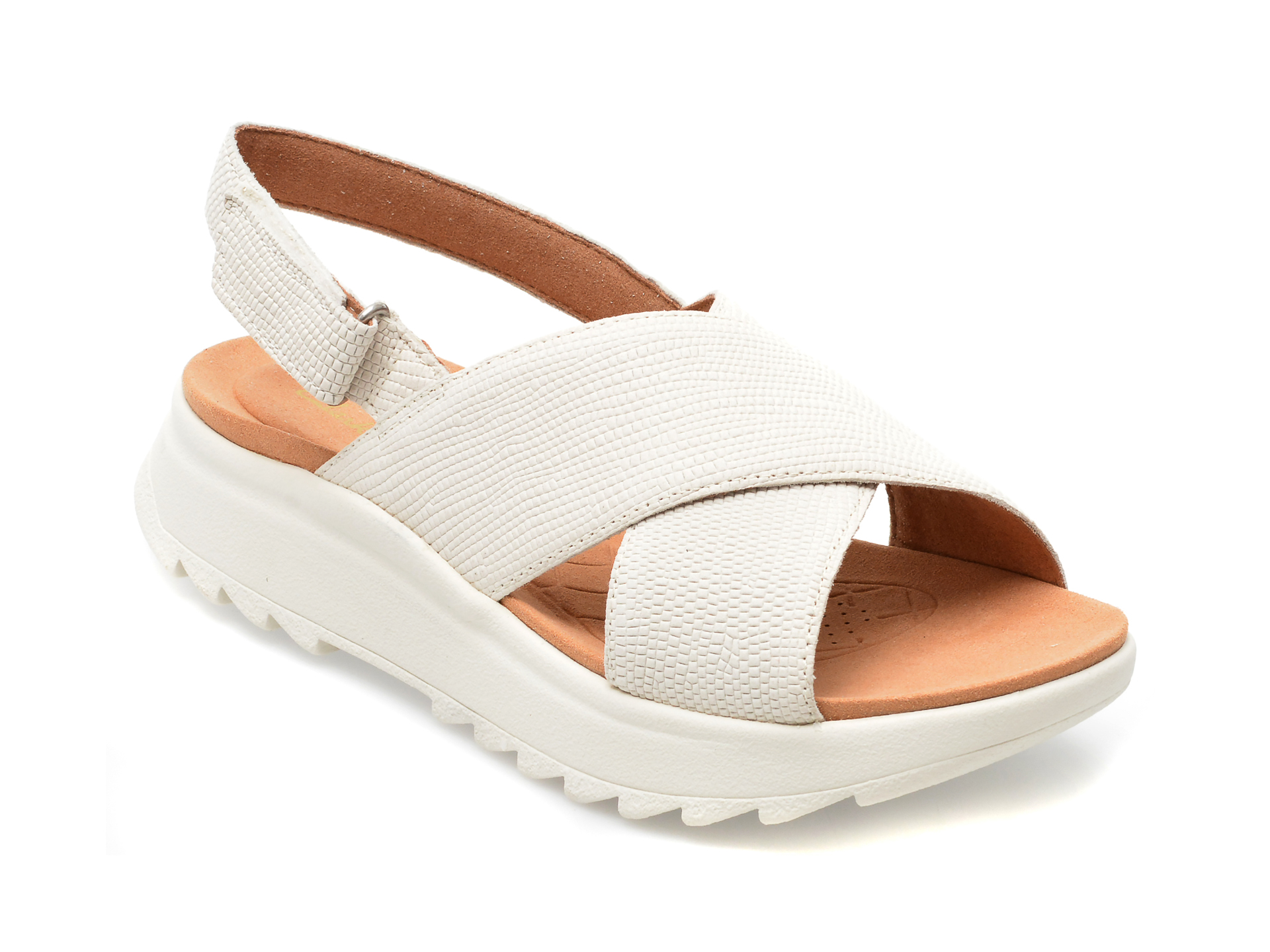 Sandale CLARKS bej, DASHLITE WISH 13-N, din piele naturala 1 Sandale CLARKS bej