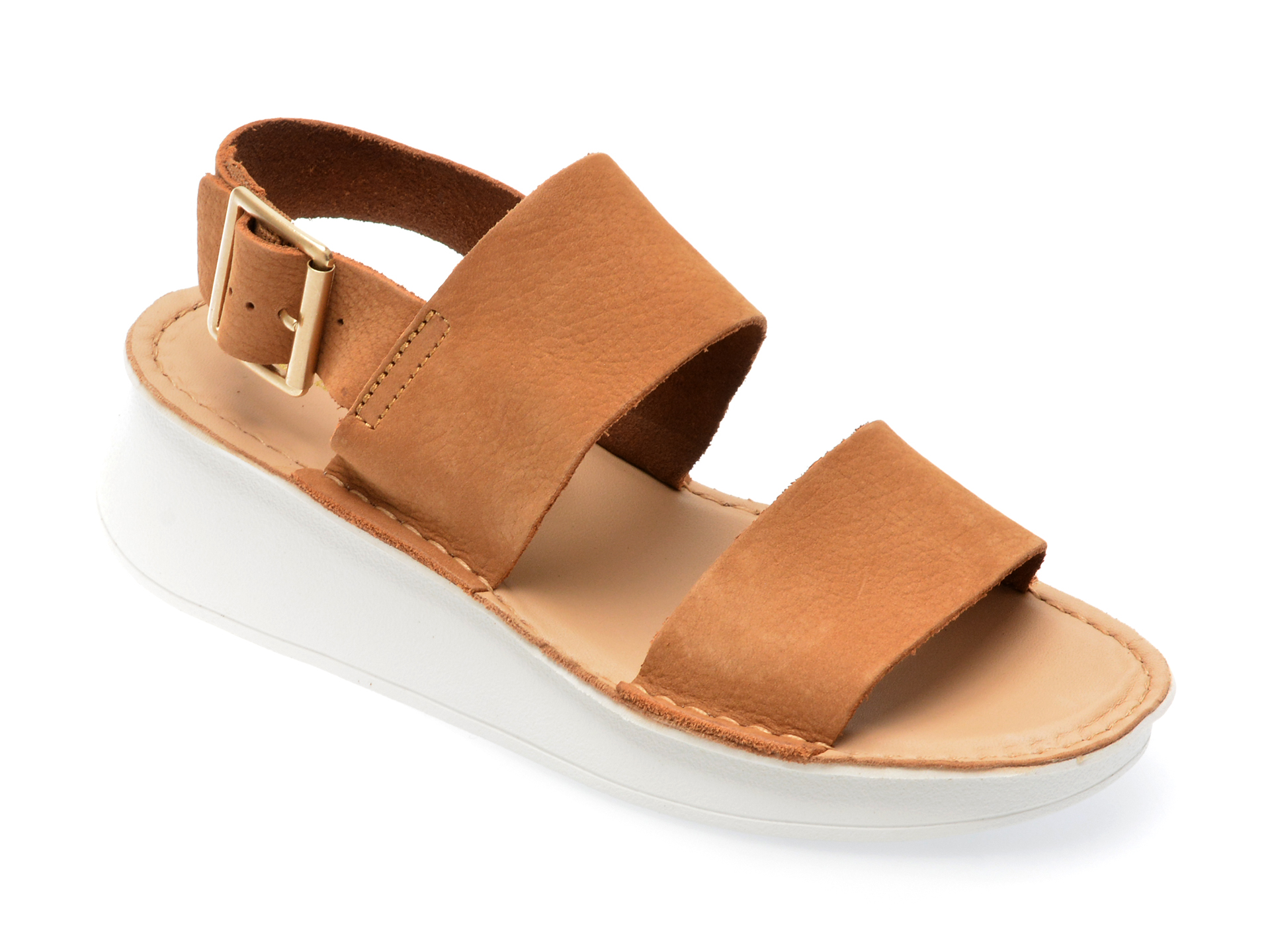 Sandale CLARKS bej, VELHILL STRAP 03-2, din nabuc 1 Sandale CLARKS bej