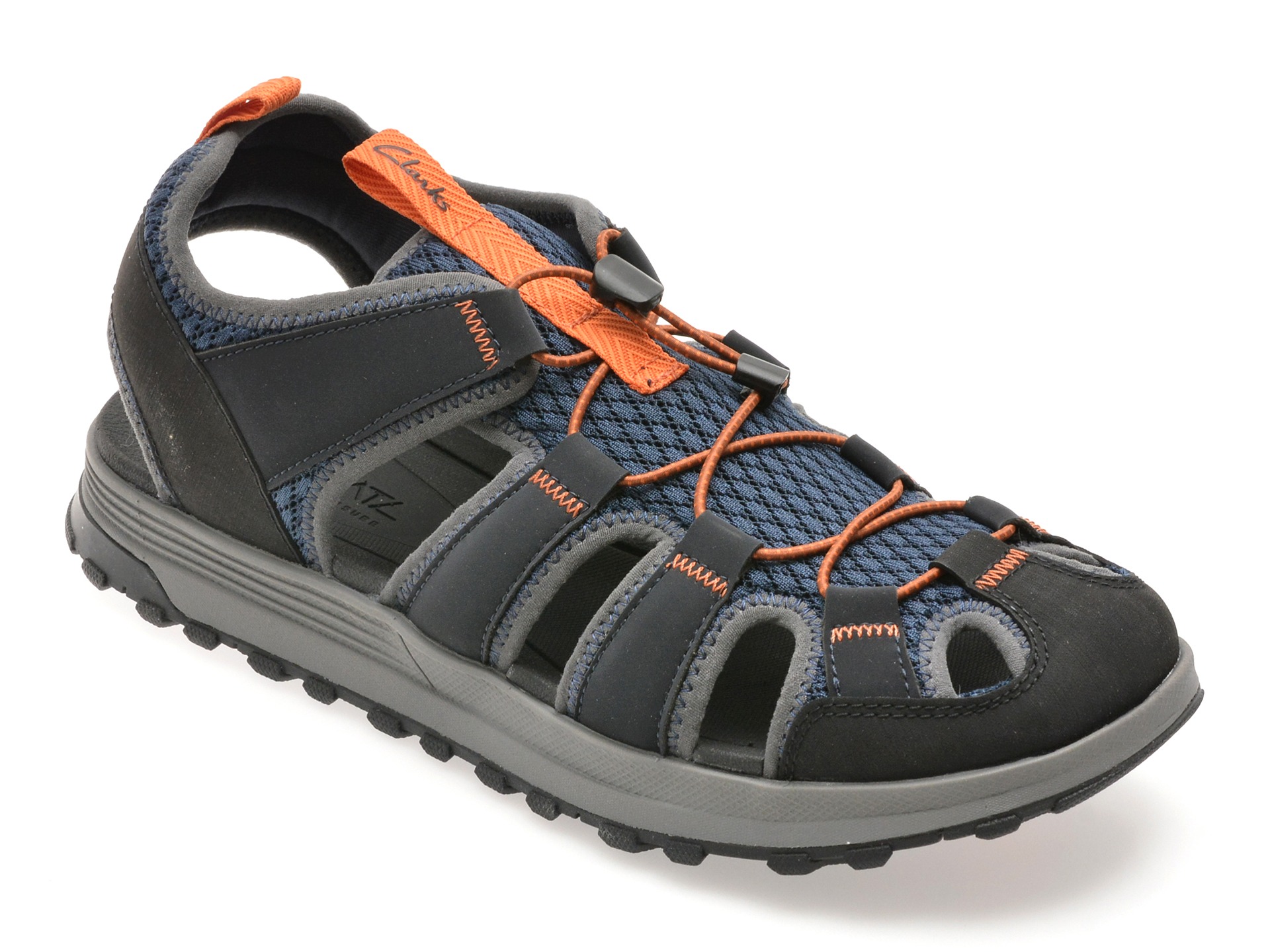 Sandale CLARKS bleumarin, ATL TREK WAVE, din piele ecologica 1 Sandale CLARKS bleumarin