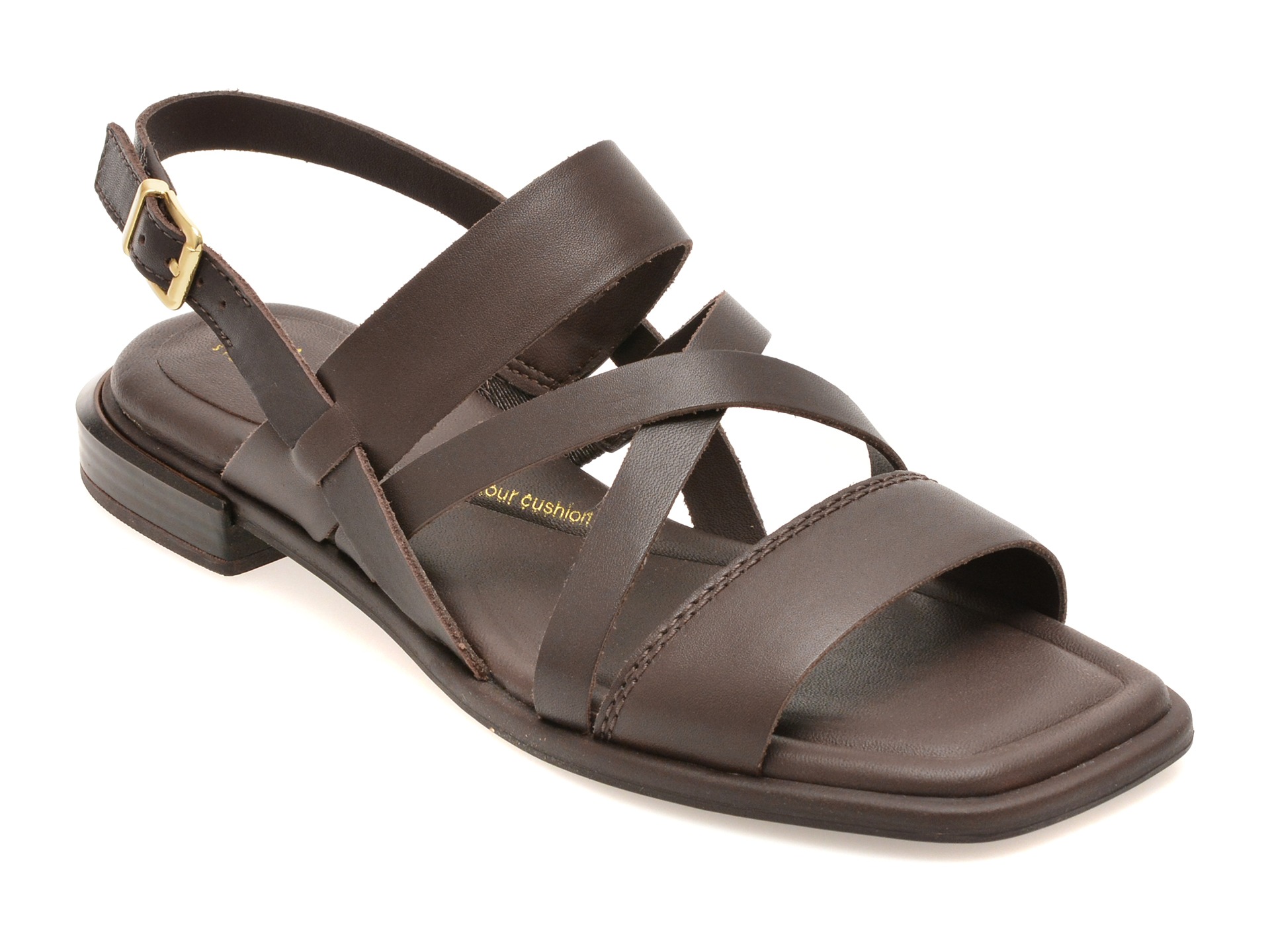 Sandale CLARKS maro, ARIANY STRAP, din piele naturala 1 Sandale CLARKS maro