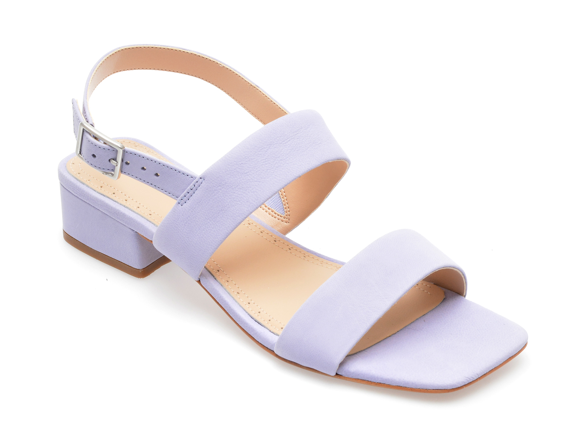 Sandale CLARKS mov, SEREN25 STRAP 0912, din nabuc 1 Sandale CLARKS mov