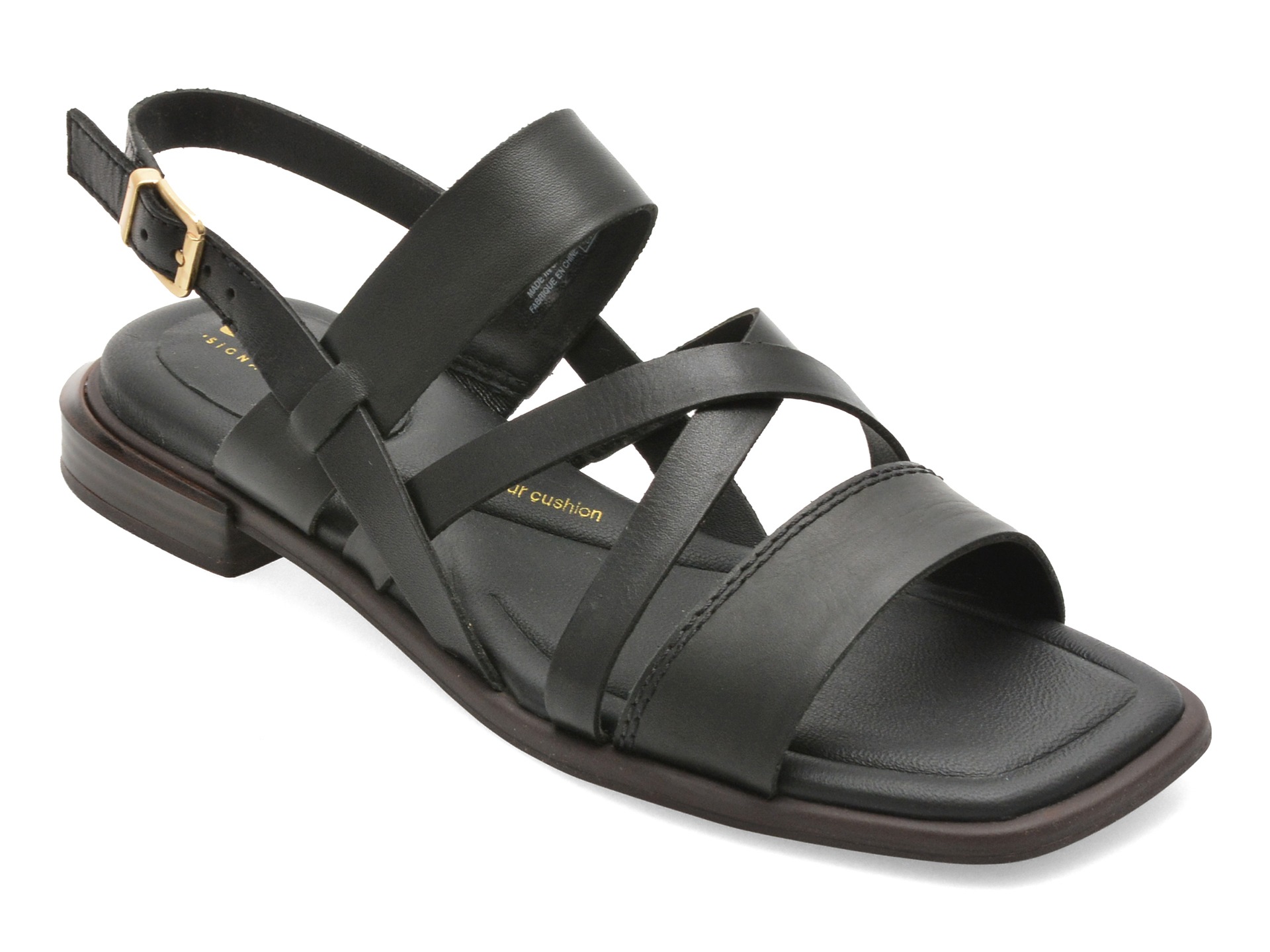Sandale CLARKS negre, ARIANY STRAP, din piele naturala 1 Sandale CLARKS negre