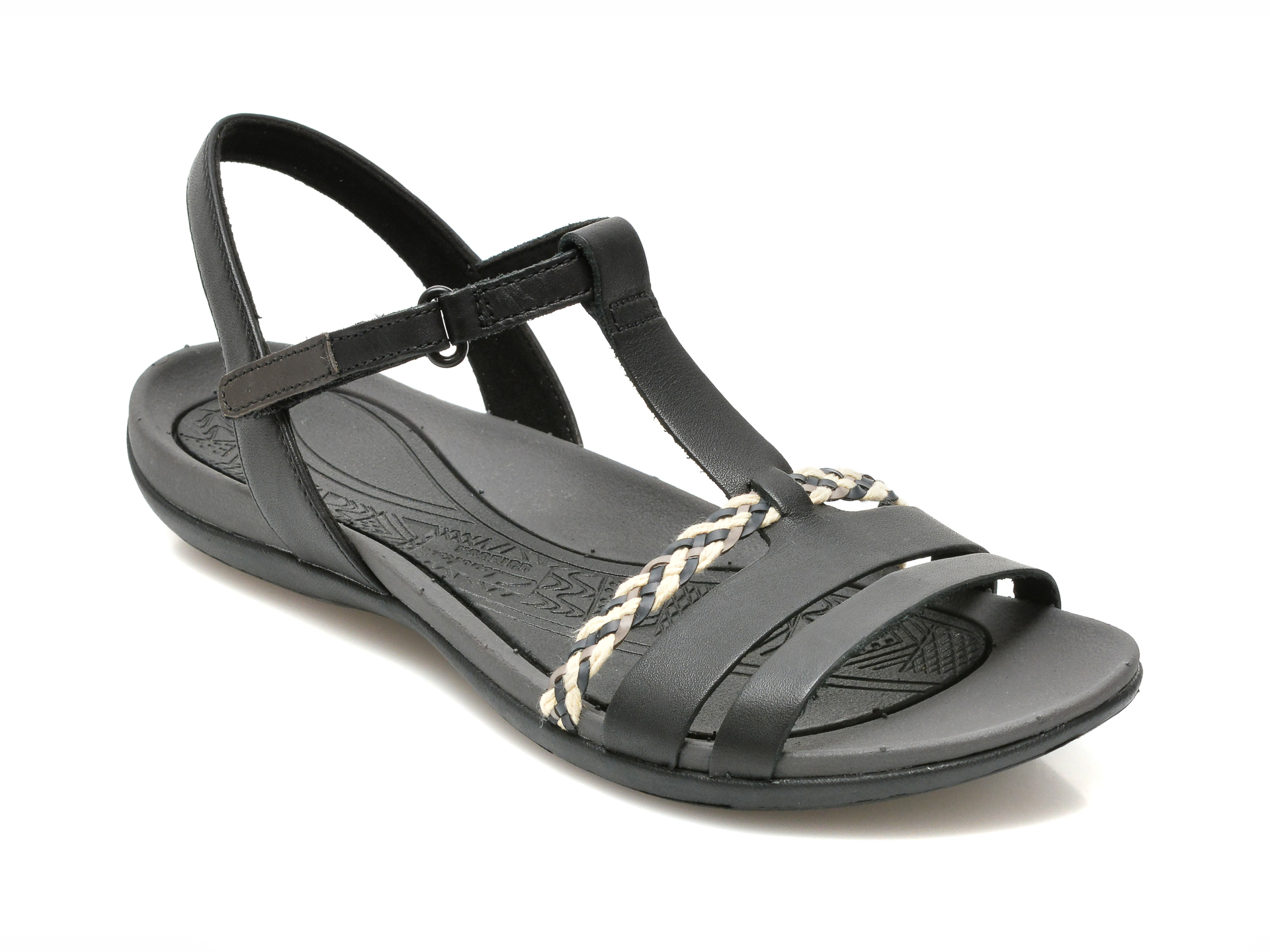 Sandale CLARKS negre, TEALITE GRACE, din piele naturala 1 Sandale CLARKS negre