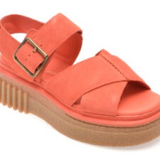 Sandale CLARKS portocalii
