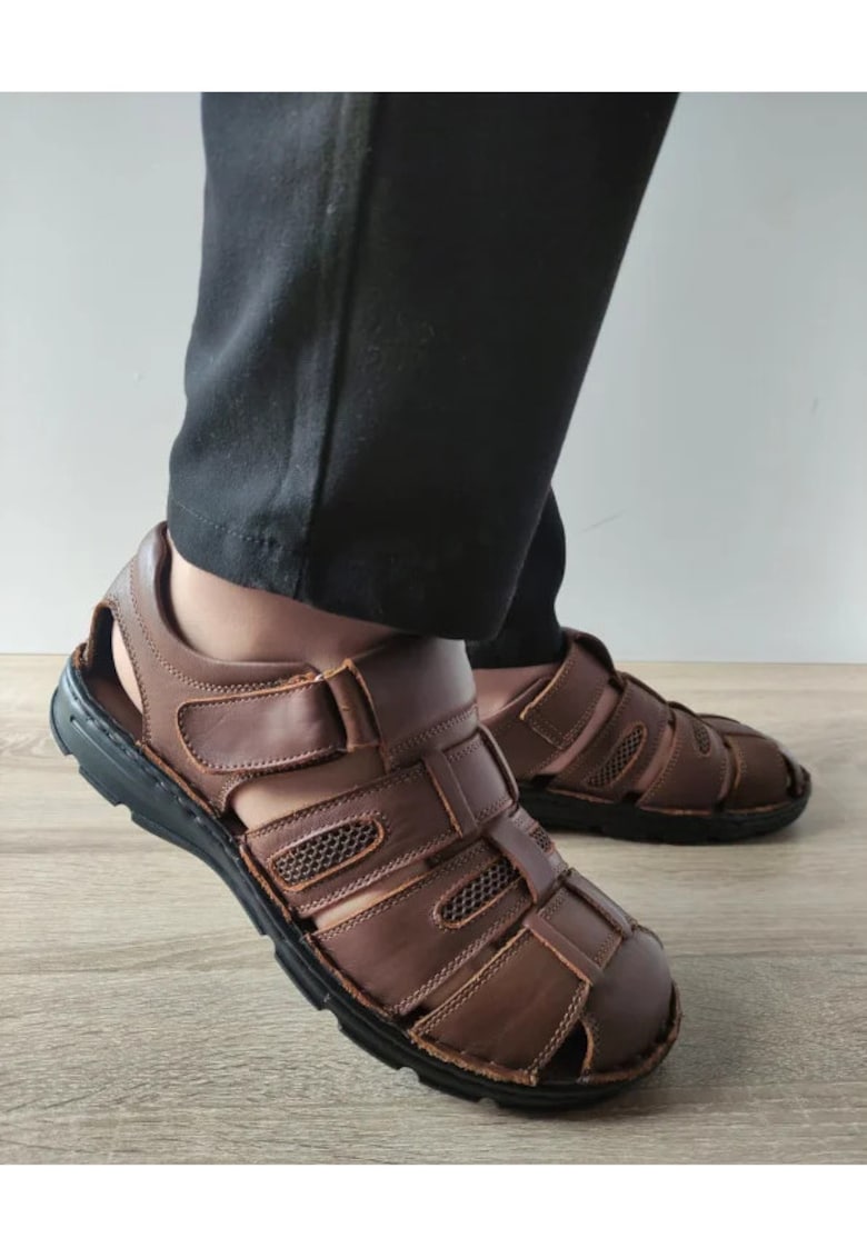 Sandale Casual Barbati 23061 Maro - Maro - 1 Sandale Casual Barbati 23061 Maro - Maro -
