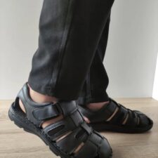 Sandale Casual Barbati  23061 Negre - Negru -