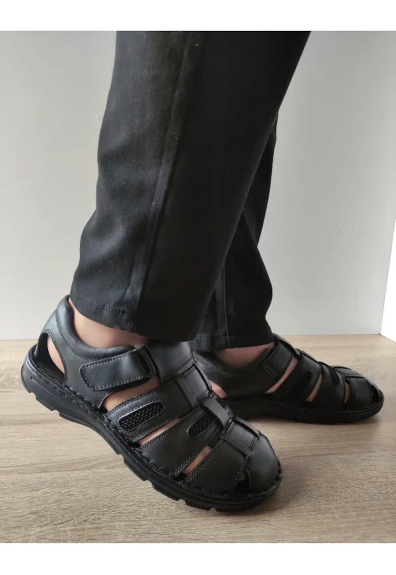 Sandale Casual Barbati 23061 Negre - Negru - 1 Sandale Casual Barbati  23061 Negre - Negru -