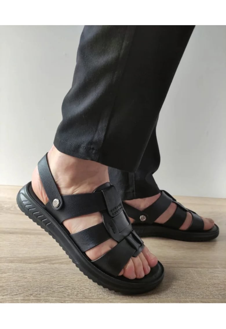 Sandale Casual Barbati 232007 Negre - Negru - 1 Sandale Casual Barbati  232007 Negre - Negru -