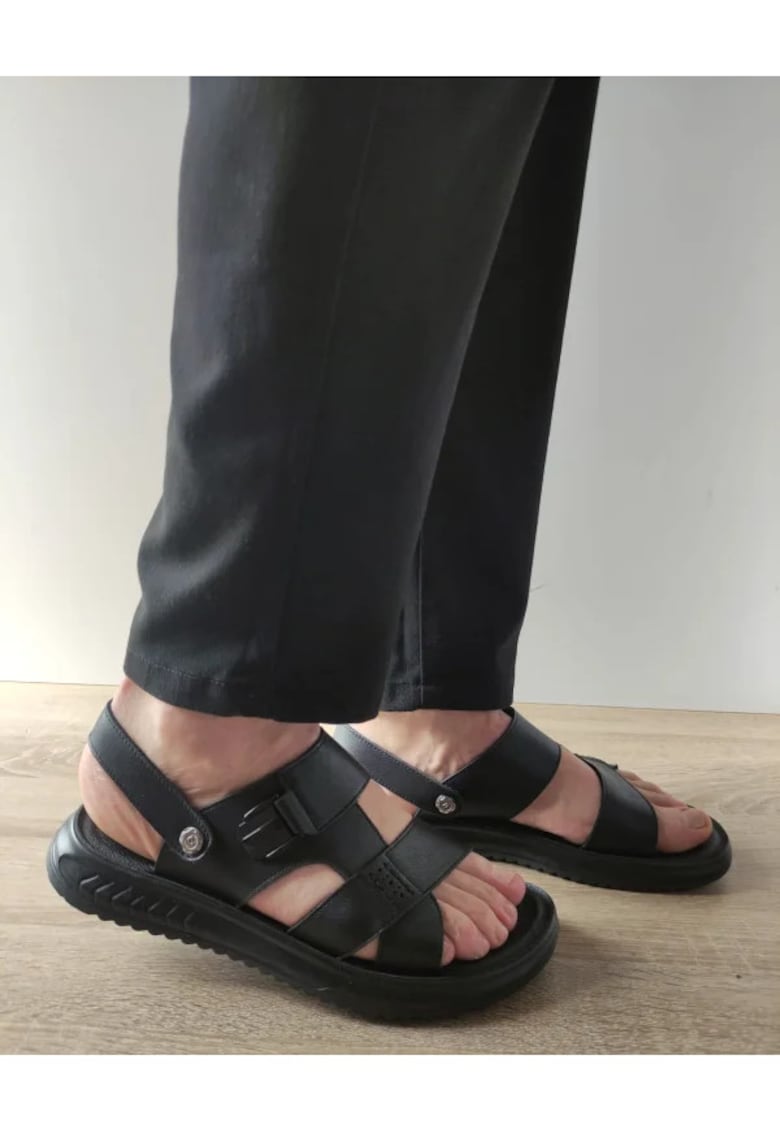 Sandale Casual Barbati 592096 Negre - Negru 1 Sandale Casual Barbati 592096 Negre - Negru