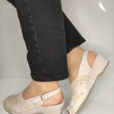 Sandale Casual Dama  0019Pt Roma 52-N Crem - Crem -