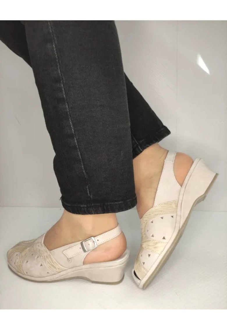 Sandale Casual Dama 0019Pt Roma 52-N Crem - Crem - 1 Sandale Casual Dama  0019Pt Roma 52-N Crem - Crem -