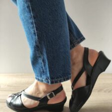 Sandale Casual Dama  0065T Roma 01-N Negre - Negru -