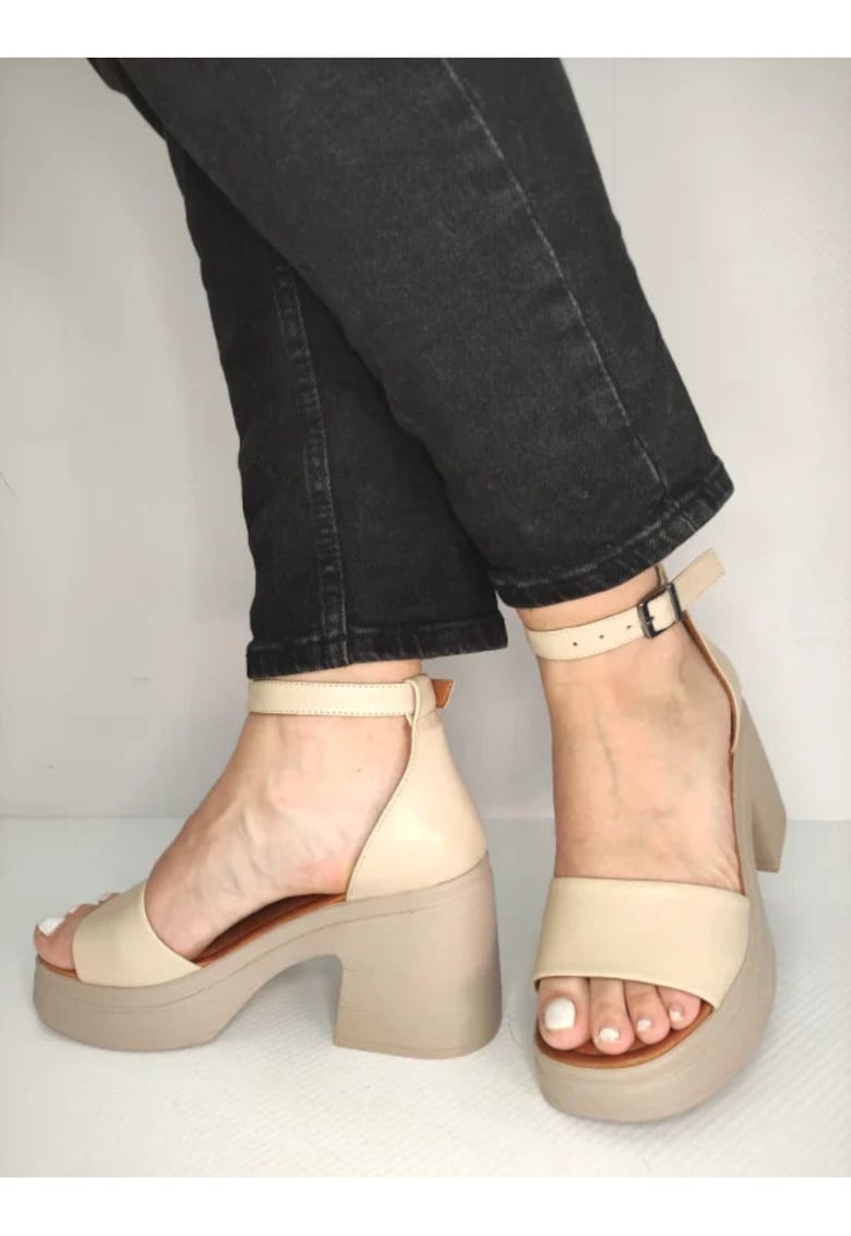 Sandale Casual Dama 018 10905 Bej - Bej 1 Sandale Casual Dama  018 10905 Bej - Bej