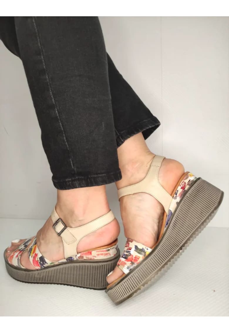 Sandale Casual Dama 018 11005 Bej Cu Color - Bej 1 Sandale Casual Dama  018 11005 Bej Cu Color - Bej