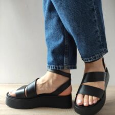 Sandale Casual Dama  054 M-48 Negre - Negru -