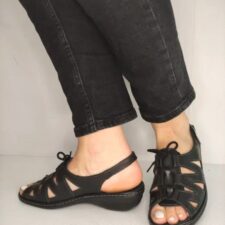 Sandale Casual Dama  0904Pt Paris 01-N Negre - Negru -