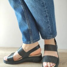 Sandale Casual Dama  12514Gt Mostar 01-N Negre - Negru -